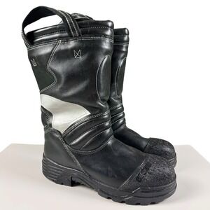 Globe Proximity 14" Structure Boots Mens 9.5 M Firefighter Bunker Lined Pull On
